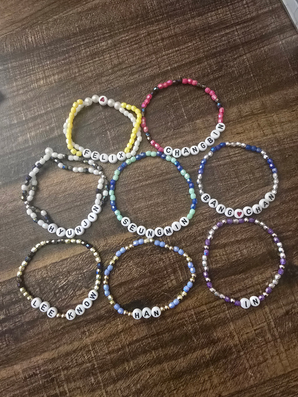 Stray Kids Member beaded bracelets